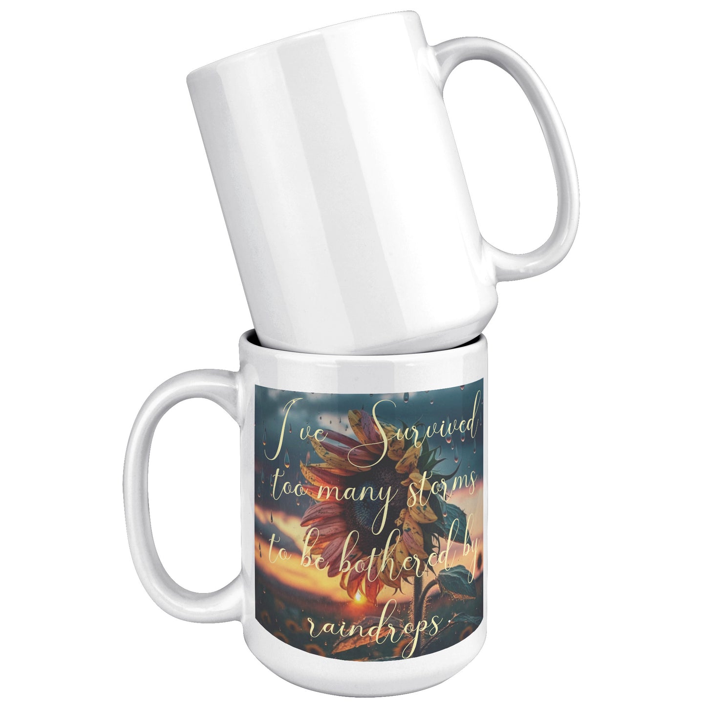 SUNFLOWER I SURVIVED TOO MANY Storms Mug