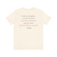 Glass Slippers Quote Tee — "Teach Your Daughters" Feminist Graphic T-Shirt