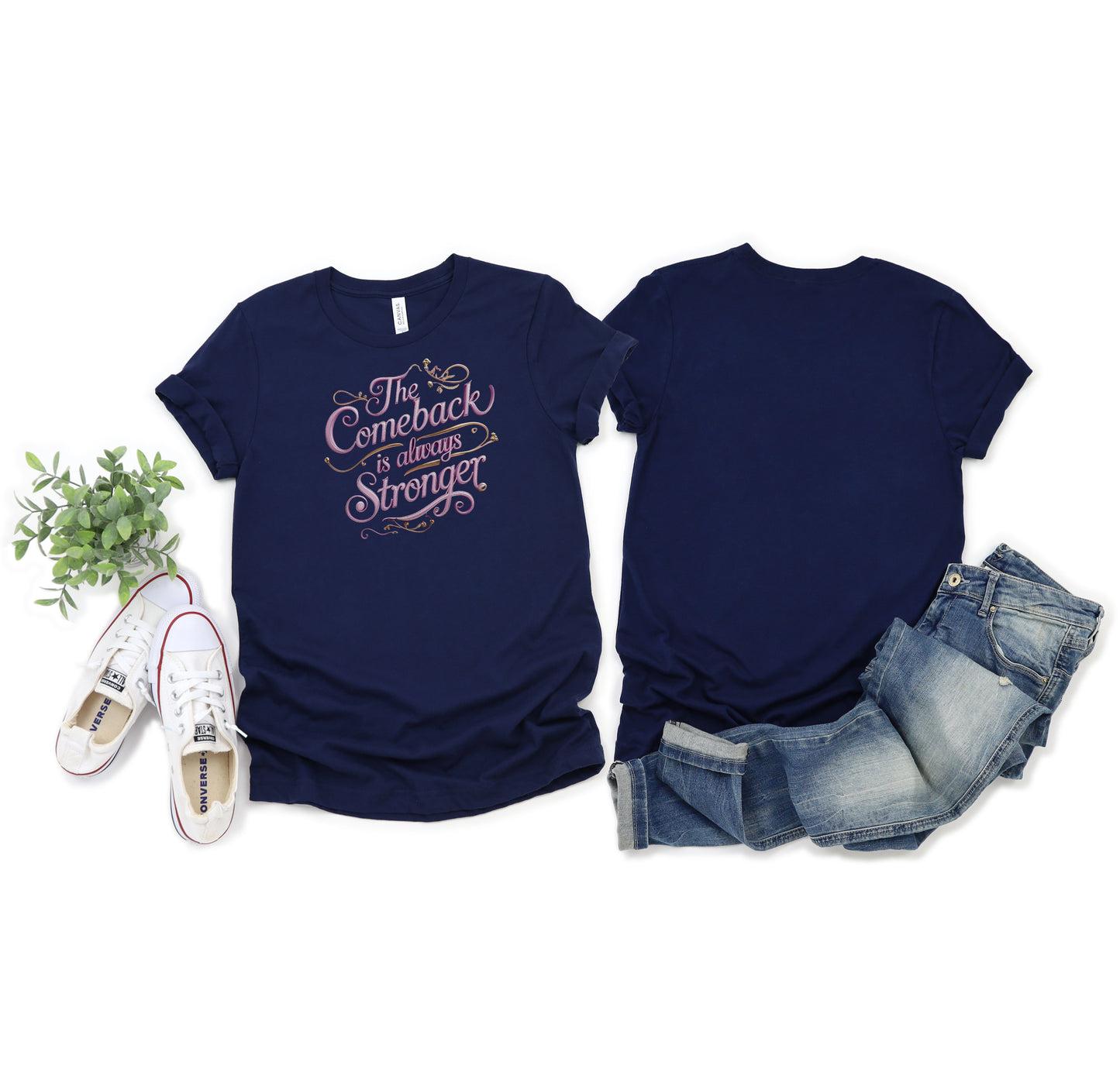 Empowering Graphic Tee - The Comeback is always Stronger | Motivational Shirt for Resilience, Inspirational Gift, Casual Wear, Fitness [...]
