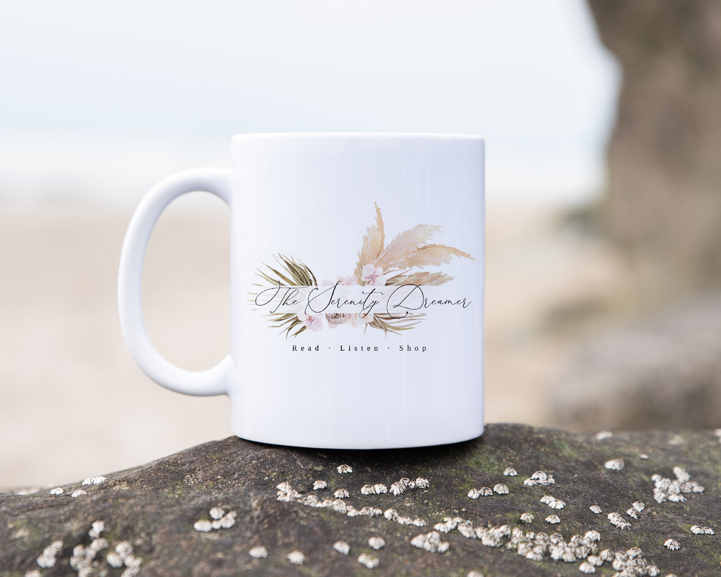 "Just Beachy" Ceramic Serenity Dreamer Mug