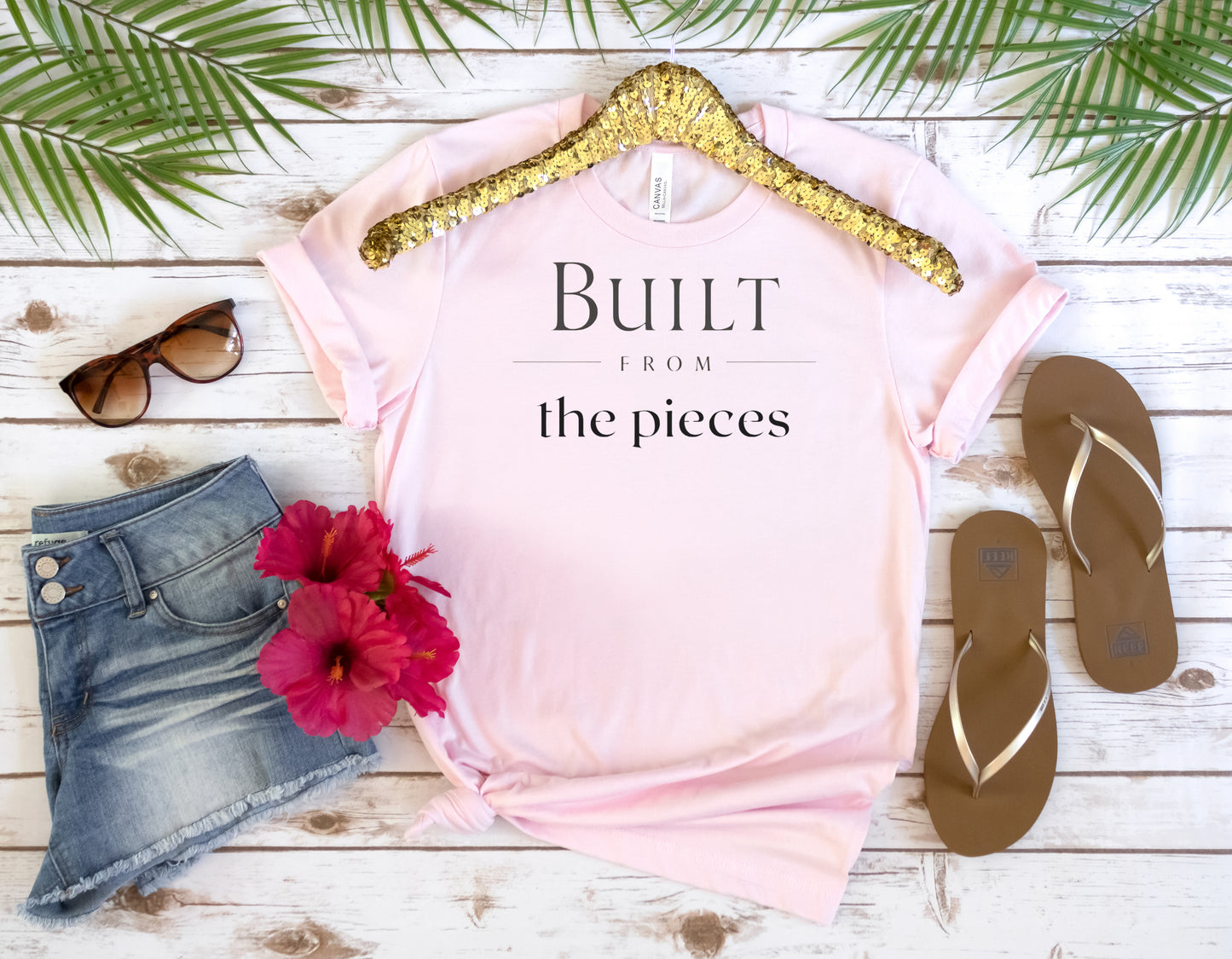 Built From the Pieces T-Shirt — Inspirational Recovery Tee