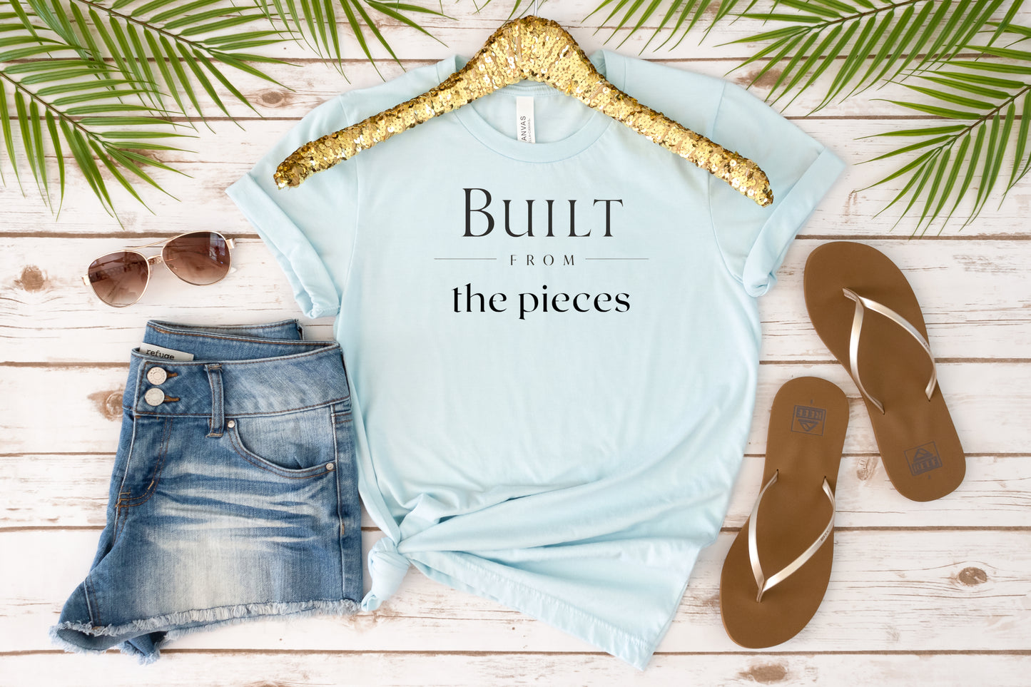 Built From the Pieces T-Shirt — Inspirational Recovery Tee